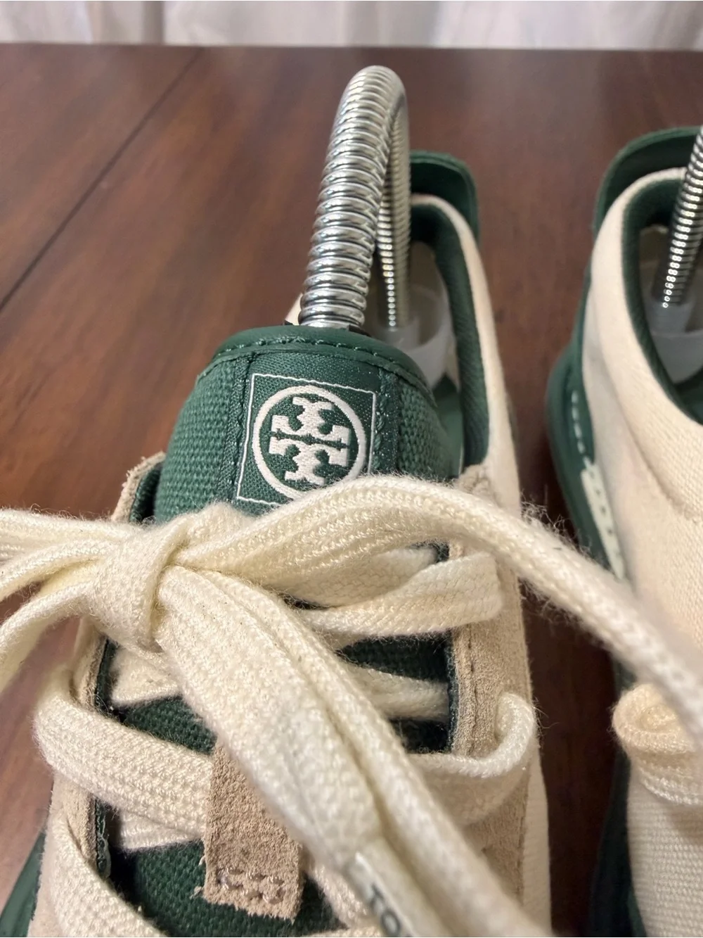 Tory Burch Howell Court Sneaker Cream Green 7
